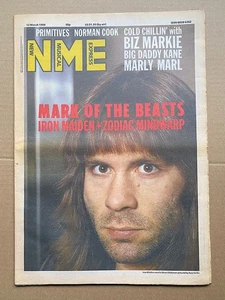 IRON MAIDEN NME MAGAZINE MAR 12 1988 - BRUCE DICKINSON COVER WITH MORE INSIDE UK - Picture 1 of 2