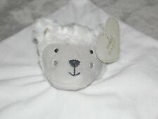 Dunelm lamb comforter soft toy white sheep blankie