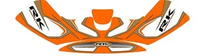 RK STYLE NOSE CONE STICKER KIT - KARTING - JakeDesigns - Picture 1 of 1