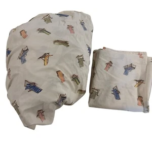 Tommy Bahama King Size Fitted Sheet & 1 Pillowcase Bedding Beach Chair Print - Picture 1 of 7