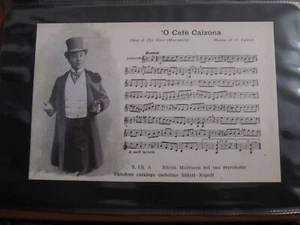 Vintage Bideri Naples Collection Music Postcard Original New LR343F20 - Picture 1 of 1
