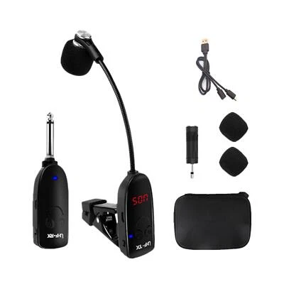 Sax Microphone Cordless Saxophone Microphone System Clip on Instrumental - Image 1 of 4