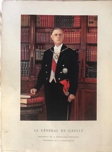 PORTRAIT DU GENERAL DE GAULLE PRESIDENT DE LA REPUBLIQUE FRANCAISE - Imagen 1 de 2