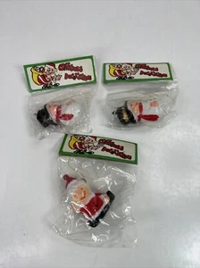Vintage Made in Hong Kong Kunststoff Weihnachtsschmuck Santa Blasform - Bild 1 von 4