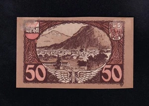 F.C. AUSTRIA , 50 HELLER 1920 , S/C- ( AUNC ) . - Picture 1 of 2