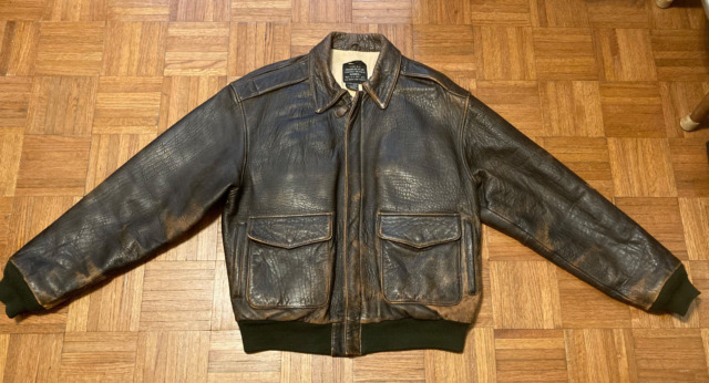 LVC LEVIS VINTAGE CLOTHING SUNSET MENLO JAMES BOND SKYFALL LEATHER JACKET  1930s REPRODUCTION