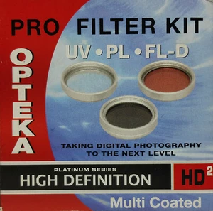 Opteka OPT3FK58mm 58mm 3 Piece Pro Filter Kit Includes UV,PL,FLD - Picture 1 of 3