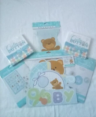 Baby Shower Decorations Bundle Blue  color by Creative Converting NEW - Image 1 of 4
