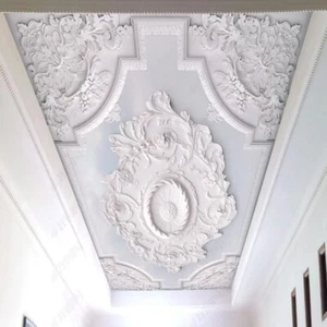 Vlies Fototapeten Dachtapeten Dachbilder Decke Geschnitzten Gipslinien 11244 - Picture 1 of 2