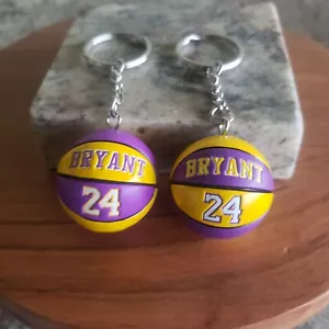 NBA Basketball Keychain LAKERS, KOBE Bryant #24 - Picture 1 of 1