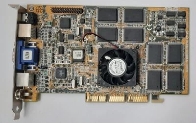 ASUS AGP-V3800 Ultra/Deluxe AGP Grafikkarte (32MB, TNT2 Ultra, retro, 1999) - Bild 1 von 4