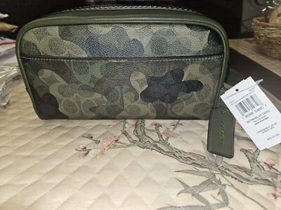 Coach Small Travel Kit-CX879 Signature Camo Print - Shamrock NWT$178 SOLD OUT! - Image 1 of 4