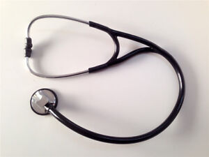 Professional Cardiology Stethoscope Black, 14a Life Limited Warranty