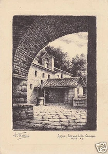 Dandolo Bellini Assisi Eremo delle Carceri. - Imagen 1 de 1