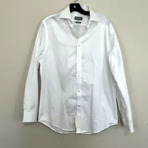 Michael Kors Slim-Fit White Long Sleeve Button Up Dress Shirt Men's 15.5 / 32-33 - Picture 1 of 6