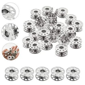 1-200x Metal Bobbins - Sewing Machine Steel Spool Universal Fits Most Brands - Picture 1 of 10