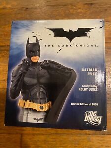 Batman The Dark Knight Bust DC Direct #11 of 6000! NEW Statue OOP Bale Ledger