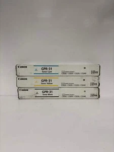 3 neue Original Canon iR ADV C5030,C5035,C5235,C5240 GPR-31 CYK Toner (ohne Magazin) - Bild 1 von 6