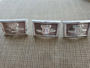 MOPAR 68 CHRYSLER NEWPORT TAIL PANEL EMBLEMS SET OF 3 GOOD CONDITION #2842796 - Picture 1 of 5