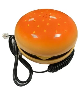 Hamburger Shape Cheeseburger Burger Telephone Novelty Home Corded Phone Gift US - Picture 1 of 8