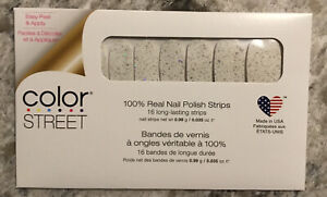 Color Street Nail Strips ~ Glittersweet ~ Clear Silver Glitter ~ NEW, Sealed