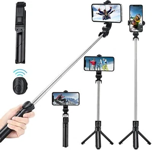 Selfie Stick für Telefon, ausziehbares Selfie Stick Stativ mit drahtloser Fernbedienung - Bild 1 von 6