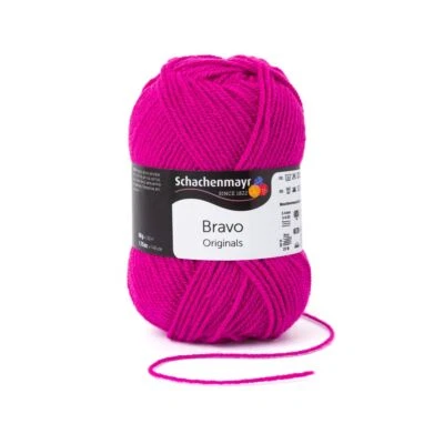 Bravo Di Schachenmayr - Potenza Rosa (08350) - 50 G / Circa 133 M Lana - Immagine 1 di 4