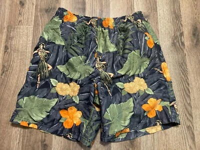 Breakwater Shorts, Men's Size Medium, Multicolor, Swim Trunks, Hawaiian Themed - Image 1 of 4