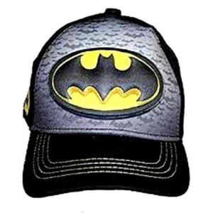 Kid's Superhero Batman 3-D Pop Out Yellow Logo Snapback Baseball Cap-Brand New! - Picture 1 of 2