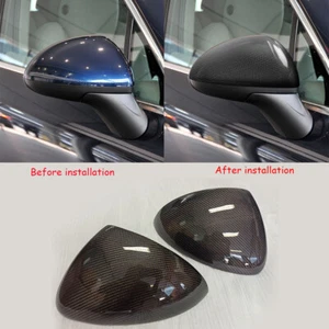 For Porsche Cayenne 958 11-14 Carbon Fiber Side View Mirror Cover Cap Overlay - Bild 1 von 11