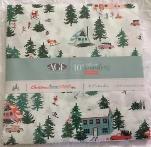Art Gallery Fabrics CHRISTMAS IN THE CABIN Layer Cake 10” Squares Quilt Sew - Picture 1 of 2