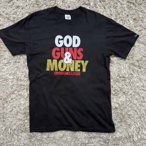 Crook And Castle T Shirt Size Small God, Guns & Money - Picture 1 of 8