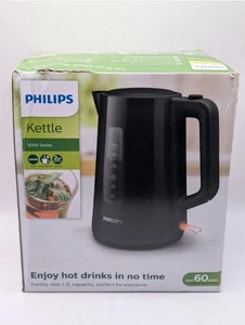 Philips Kettle Electric Series 3000 HD9318 1.7L 2200W Black Auto Shut Off - Picture 1 of 2