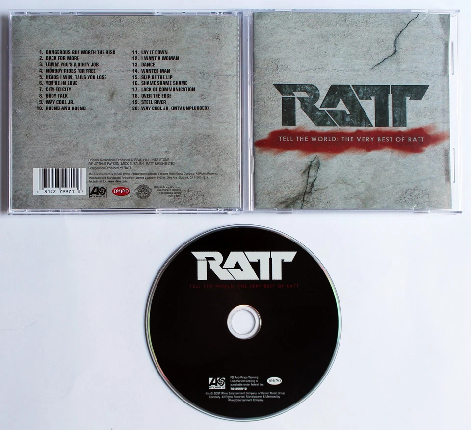 RATT Tell The World - The Very Best Of Ratt CD 2007 Rhino w/ Unplugged Track Foto 1 de 1