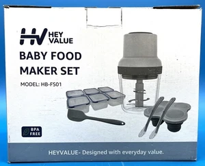 Baby Food Maker Set / Kit BPA Free Model HB-FS01 *New Open Box* Hey Value - Picture 1 of 4
