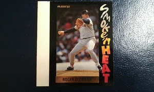 Roger Clemens Boston Red Sox 1992 Fleer Smoke N Heat PROOF White Strip - Picture 1 of 2