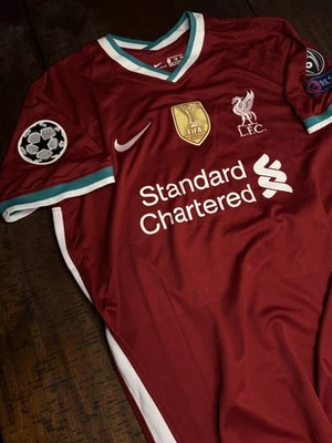 Liverpool 20/21 Retro Home Kit DIOGO J. #20 Size X-Large - Image 1 of 2