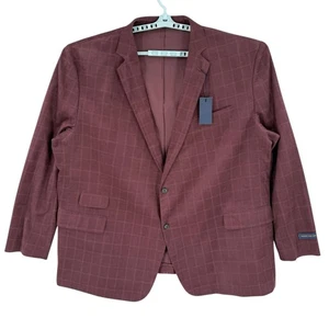 Stafford Men's Burgundy Corduroy Sport Coat Big/Tall Size 60 Long NWT $220.00 - Picture 1 of 12