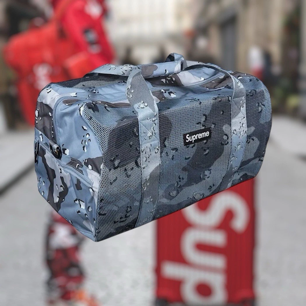 Supreme Big Duffle Bag Blue Camo | eBay Supreme Big Duffle Bag