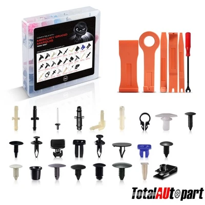 Kit de clip de retención de panel de ajuste de conector de manguera de vacío 250 unidades para Mercury 1992-1997 Foto 1 de 4