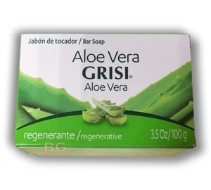 GRISI ALOE VERA SOAP Scented Bar 3.5oz Regenerate Hand Face Cleanser Jabon 1 Bar - Picture 1 of 3