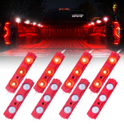Kit de luces LED de roca de 8 cápsulas luces de neón para iluminación de cama de auto camión Foto 1 de 4