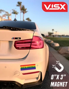 I'm not gay My butthole Rainbow is Bumper Magnet Decal Prank Funny Dick LGBTQ - Imagen 1 de 2