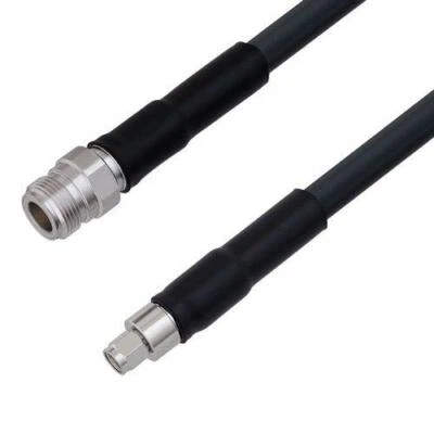 N Female to SMA Male LMR-600 Times Microwave Coaxial Cable Assembly Helium - Image 1 of 2