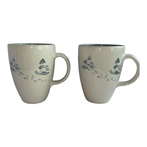 Pfaltzgraff Polar Bear Winter Frost Coffee Mugs Cups USA Retired Blue Set of 2 - Picture 1 of 6
