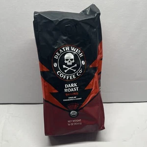 Death Wish Coffee; Dark Roast; Ground Coffee, 16 oz.; Best By 12/2024 - Picture 1 of 12