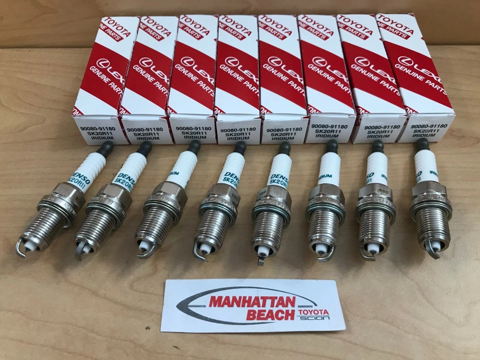 05-09 TOYOTA SEQUOIA 05-09 TUNDRA 4.7L V8 Spark Plugs Set of 8, 90080-91180 - Image 1 of 1