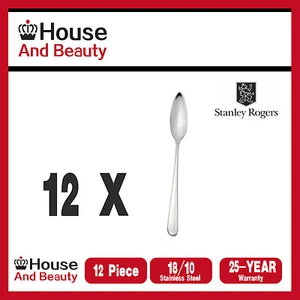 New STANLEY ROGERS Baguette 12 Piece Parfait Spoon 18/10 Quality Stainless Steel - Picture 1 of 1