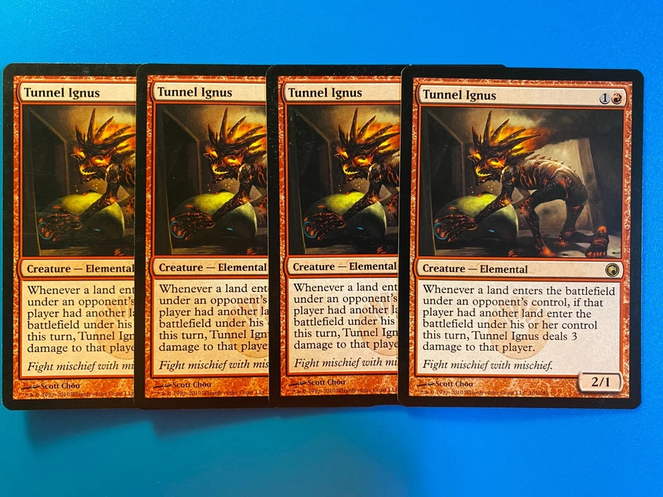 MTG 4x Tunnel Ignus Scars of Mirrodin Modern Magic the Gathering x4 NM - Image 1 of 1