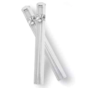 Tubo de vidrio transparente One-Hitter liso transparente pipa para fumar tabaco 5 piezas - Imagen 1 de 7